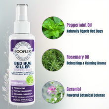 Load image into Gallery viewer, 3-Pack Bed Bug Killer Spray - Travel Size TSA Approved - Repels Bed Bugs, Dust Mites, Lice &amp; Fleas with Natural Essential Oils - Travel Essentials for Women - 3 Fl Oz
