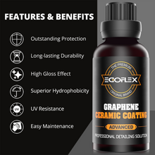 Load image into Gallery viewer, Graphene Ceramic Coating for Cars - 20H Professional Grade Top Coat Detailing Kit 50ML - Heavy Duty Automotive Paint Sealant for After Car Wash - Ultimate Hydrophobic Protection and High Gloss Shine
