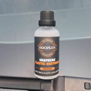 Graphene Plastic Restorer Trim Kit - Crystal Coating Plastic Restorer for Cars - Rubber Vinyl Headlight Restoration Restore a Finish Back to Black Shine Exterior Auto Detailing Supplies