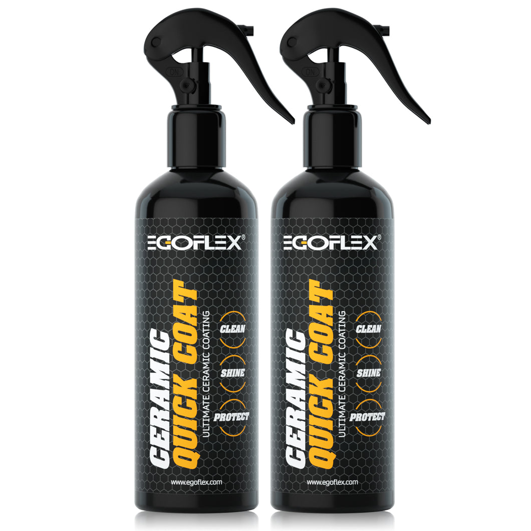 EGOFLEX Ceramic Quick Coat - Clean, Shine & Protect (2-Pack)